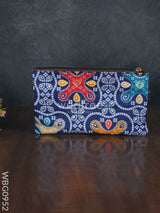 Cotton Fabric Purse With Stone Work - Wbg0952 Clutches & Purses