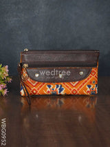 Cotton Fabric Purse With Stone Work - Wbg0952 Clutches & Purses