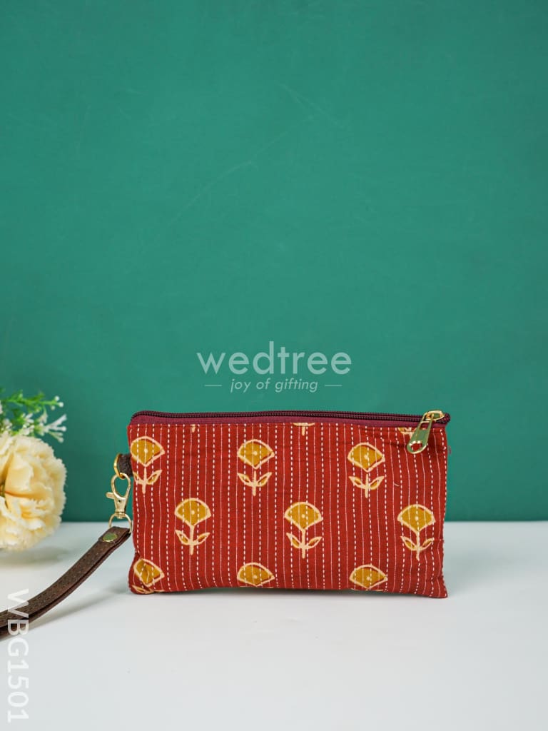 Cotton Multi Colour Handy Pouch - Wbg1501 Clutches & Purses