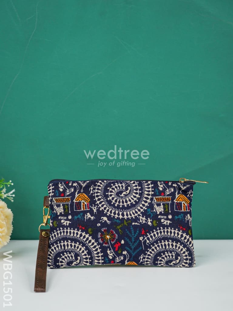 Cotton Multi Colour Handy Pouch - Wbg1501 Clutches & Purses