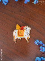 Cow Haldi Kumkum Set - Wbg1406 Fancy Holder Rg