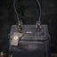 Croc-Texture Leather Handbag - Wl1209 Blue Handbags