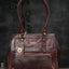 Croc-Texture Leather Handbag - Wl1209 Maroon Handbags