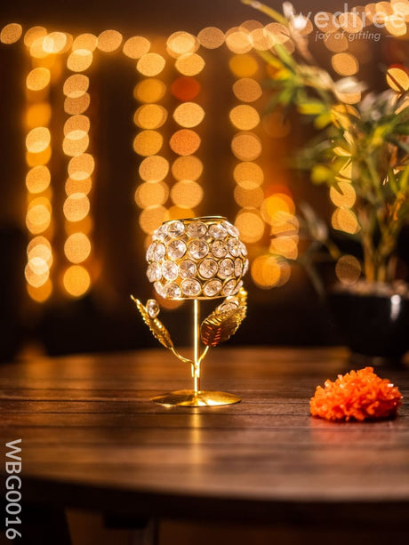Crystal T Light Holder (Small) - Wbg0016 Candles