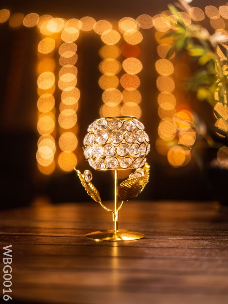 Crystal T Light Holder (Small) - Wbg0016 Candles