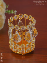 Crystal Candle Holder - Gold Finish Wl3423 Candles & Votives