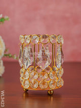 Crystal Candle Holder - Gold Finish Wl3423 Candles & Votives