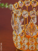 Crystal Candle Holder - Gold Finish Wl3423 Candles & Votives