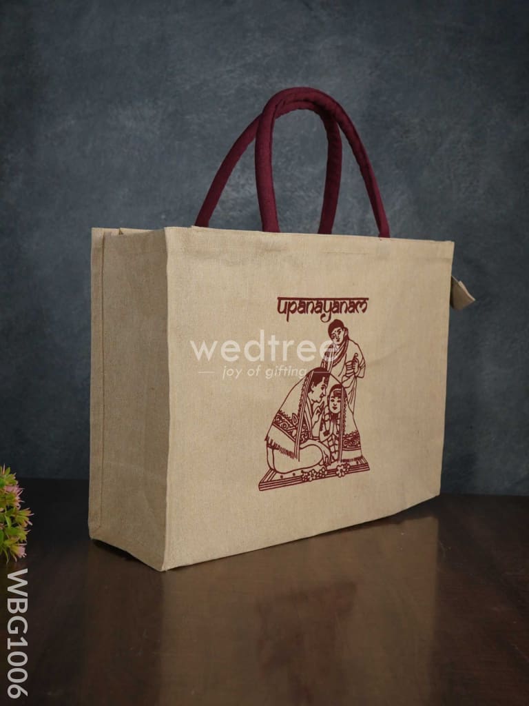 Customizable Printed Juco Bag - Upanayanam Wbg1006 Jute Bags