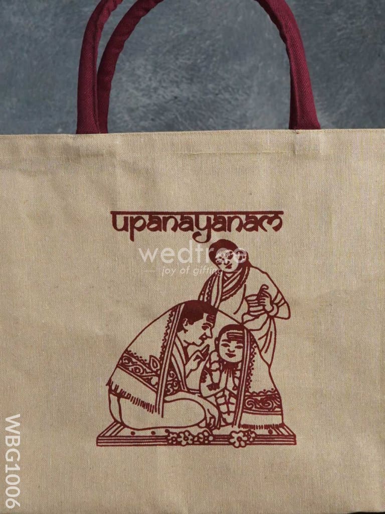 Customizable Printed Juco Bag - Upanayanam Wbg1006 Jute Bags