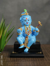 Cute Baby Krishna With Laddu - Wl1857 Home Decors