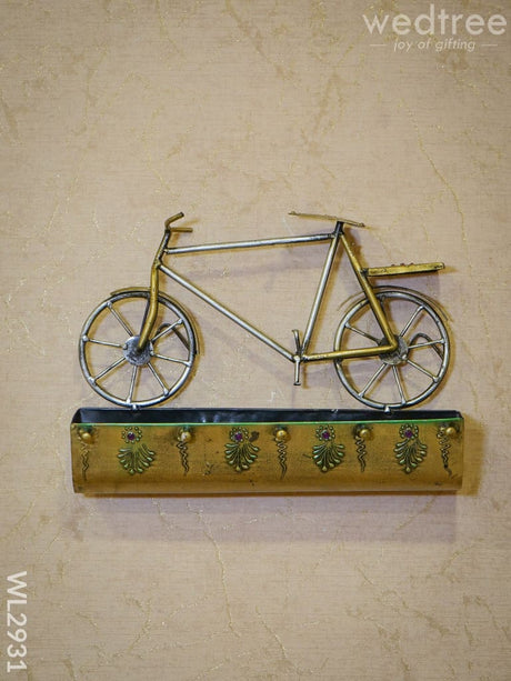Cycle Key Hanger With Letter Rack - Wl2931 Metal Decor Hanging