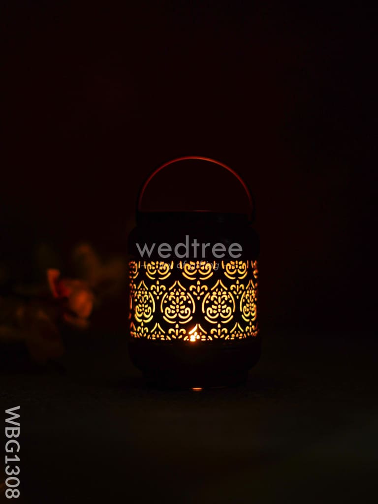 Cylindrical Votive With Handle - Wbg1308 Diyas & Candle Holders