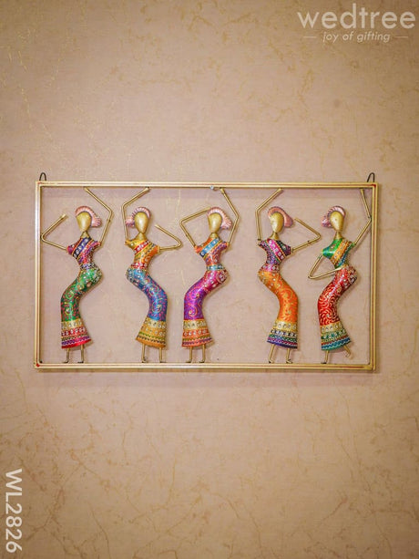 Dancing Dolls Wall Hanging Frame - Wl2826 Metal Decor