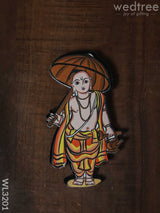 Dasavatharam Fridge Magnet Set - Wl3201 Wooden Decor