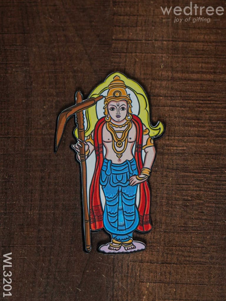 Dasavatharam Fridge Magnet Set - Wl3201 Wooden Decor