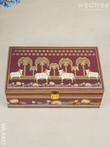 Decorative 2 Jar Dry Fruit Box - Pichwai Wl4431