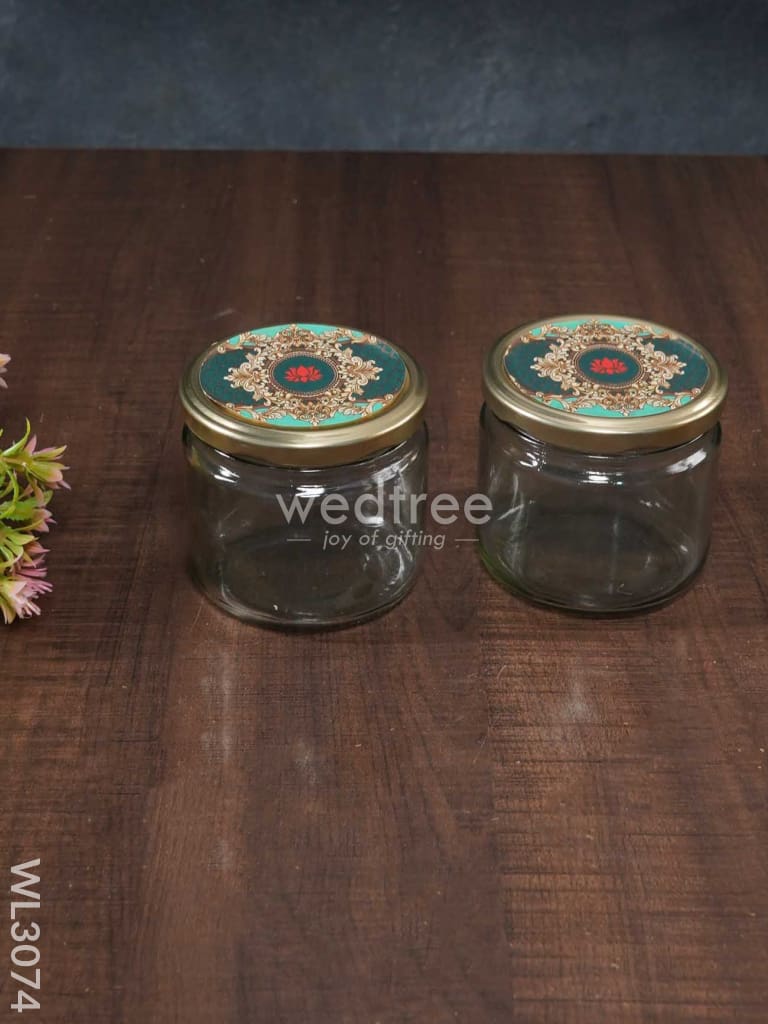 Decorative 2 Jar Dry Fruit Box - Wl3074