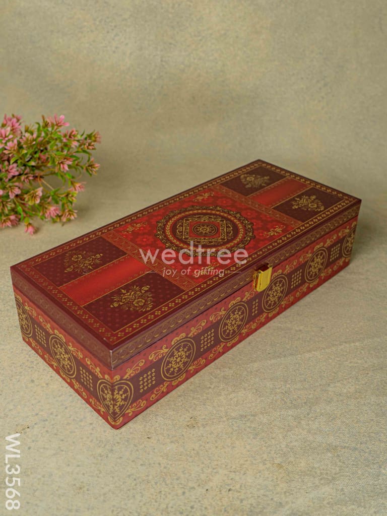 Decorative 3 Jar Dry Fruit Box - Wl3568