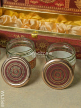 Decorative 3 Jar Dry Fruit Box - Wl3568