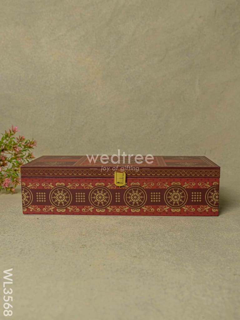 Decorative 3 Jar Dry Fruit Box - Wl3568