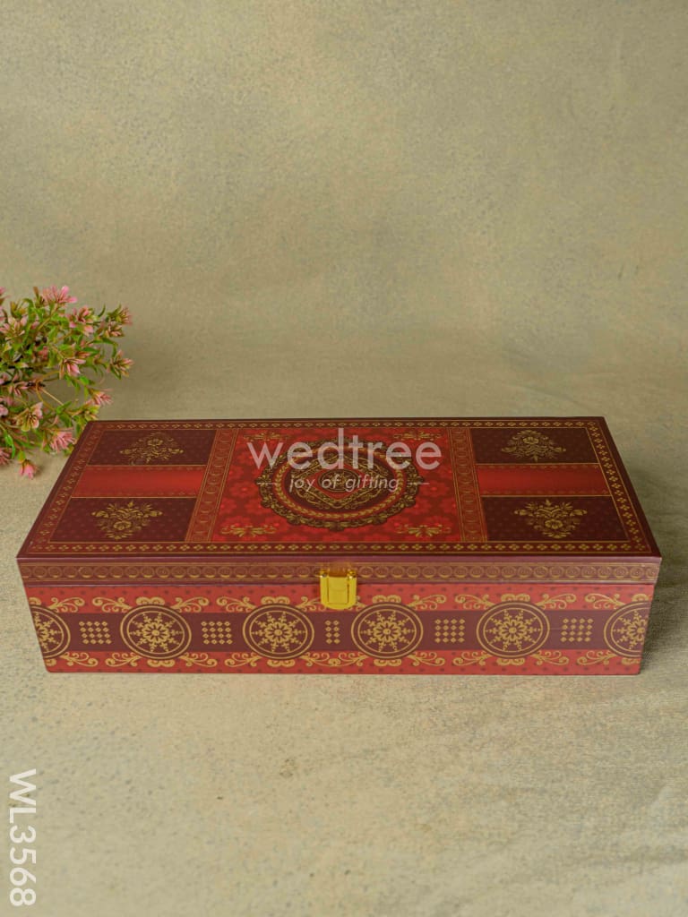 Decorative 3 Jar Dry Fruit Box - Wl3568