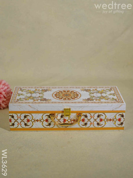 Decorative 3 Jar Dry Fruit Box - Wl3629