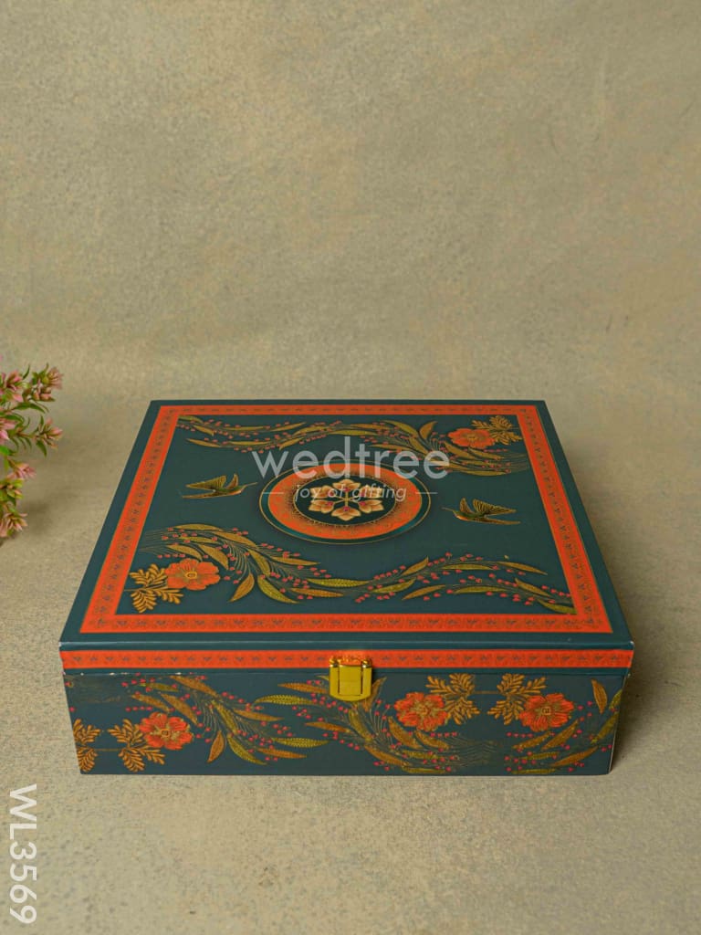 Decorative 4 Jar Dry Fruit Box - Wl3569