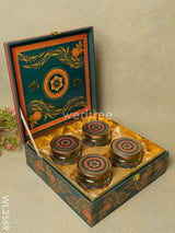 Decorative 4 Jar Dry Fruit Box - Wl3569