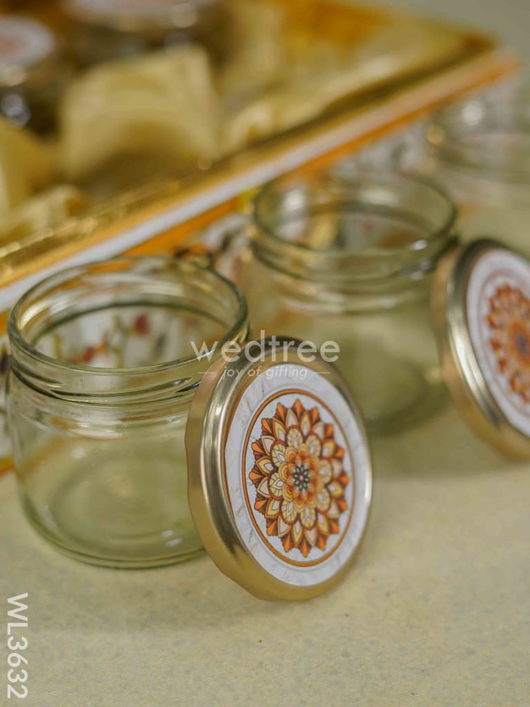 Decorative 6 Jar Dry Fruit Box - Wl3632