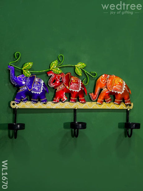 Decorative Candle Holder - Elephant Wl1670 Metal Decor Hanging