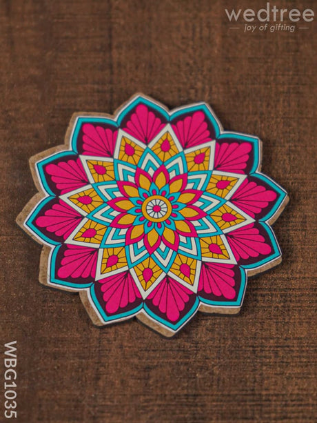 Decorative Diya Coaster - Set Of 2 Wbg1035 Pooja Utilities