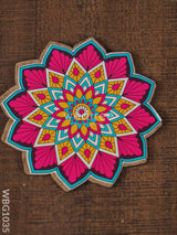 Decorative Diya Coaster - Set Of 2 Wbg1035 Pooja Utilities