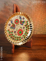 Decorative Double Peacock Designed Fiber Plastic Plate - Wbg0026 Mini Trays & Plates