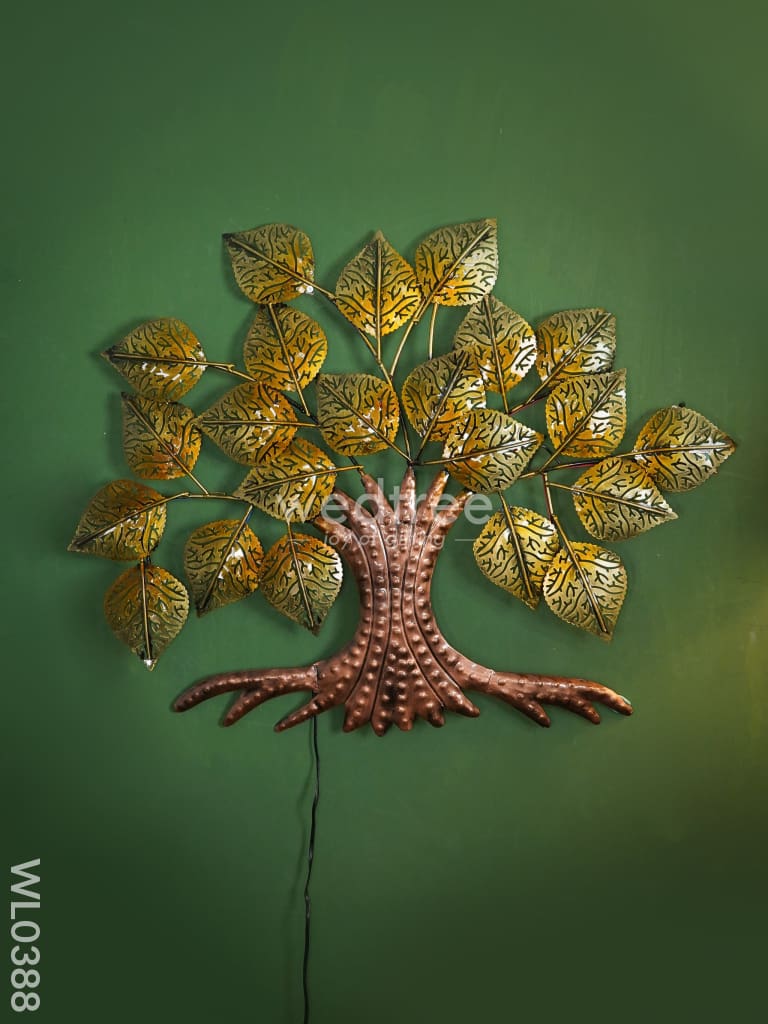 Decorative Golden Leaf Tree (Small) - Wl0388 Metal Decor Hanging