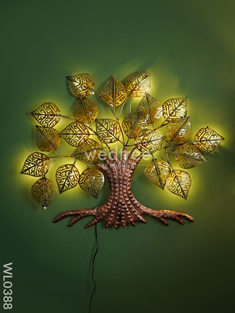 Decorative Golden Leaf Tree (Small) - Wl0388 Metal Decor Hanging