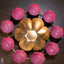 Iron Rangoli - Wl1530 -Pink Metal Decor Showpiece