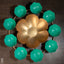 Iron Rangoli - Wl1530 Green Metal Decor Showpiece