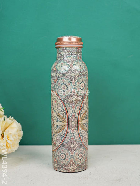 Designer Copper Bottle - 650 Ml Wl4394 1 Ltr Dining Essentials