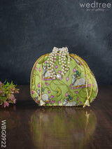 Designer Potli Bag With Pichwai Prints - Wbg0922 Bags