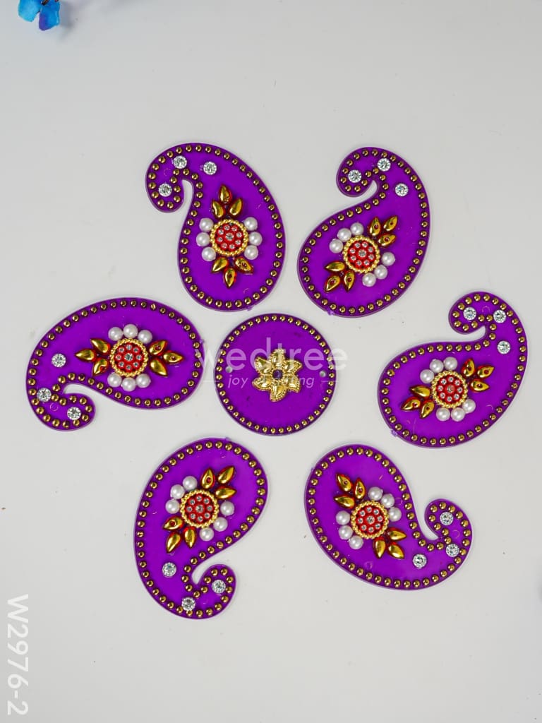 Designer Rangoli Mixed Design - W2976 Pooja Utilities