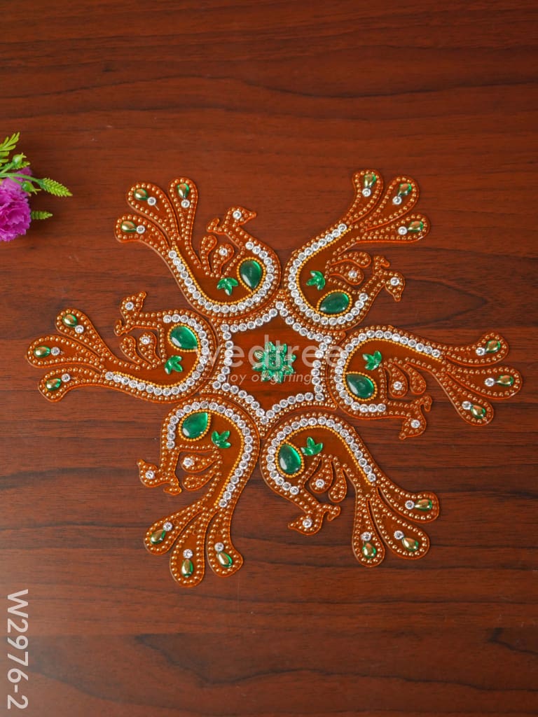 Designer Rangoli Mixed Design - W2976 Pooja Utilities