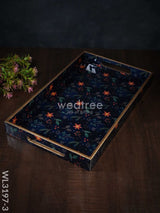 Digital Printed Floral Tray - Wl3197 Big Wooden Trays