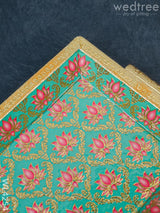 Digital Printed Meenakari Tray - Wl4254 Trays & Plates