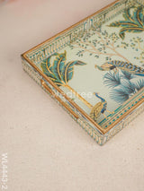 Digital Printed Peacock Tray - Wl4443 Wooden Trays