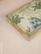 Digital Printed Peacock Tray - Wl4443 Wooden Trays