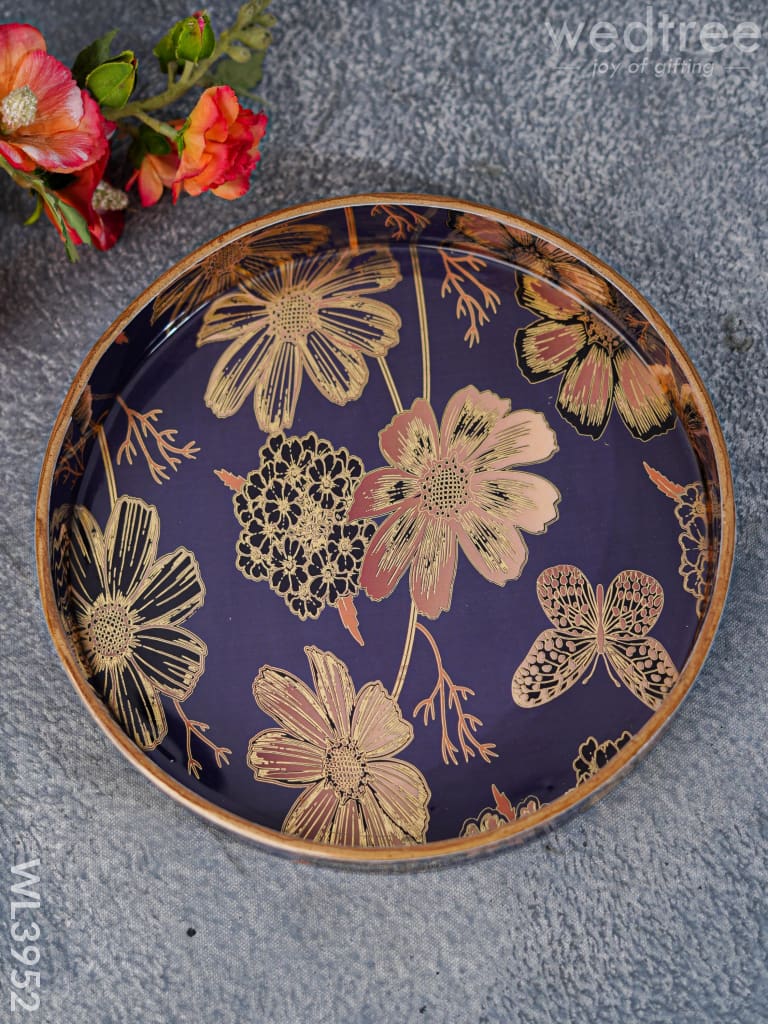 Digital Printed Round Tray - Wl3952 Wooden Trays