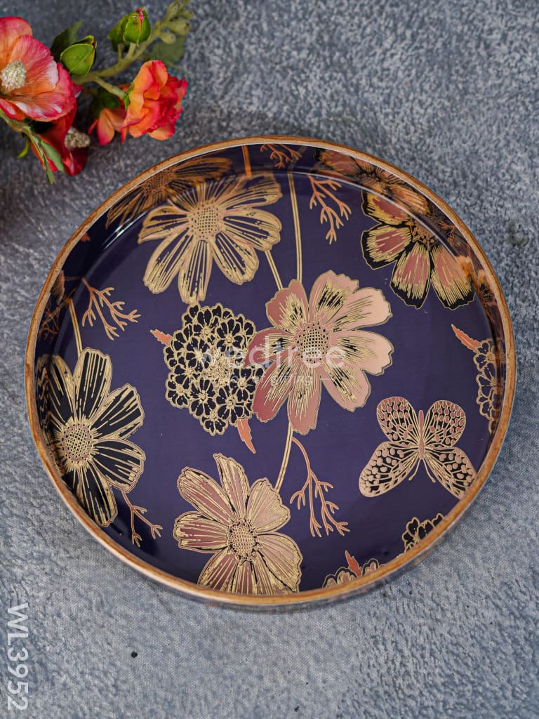 Digital Printed Round Tray - Wl3952 Wooden Trays