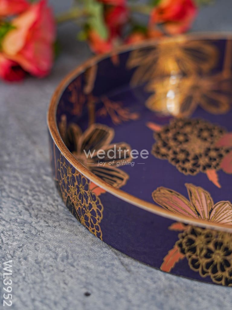 Digital Printed Round Tray - Wl3952 Wooden Trays