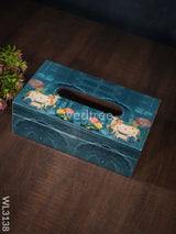 Digital Printed Tissue Box With Pichwai Prints - Wl3138 Dining Essentials